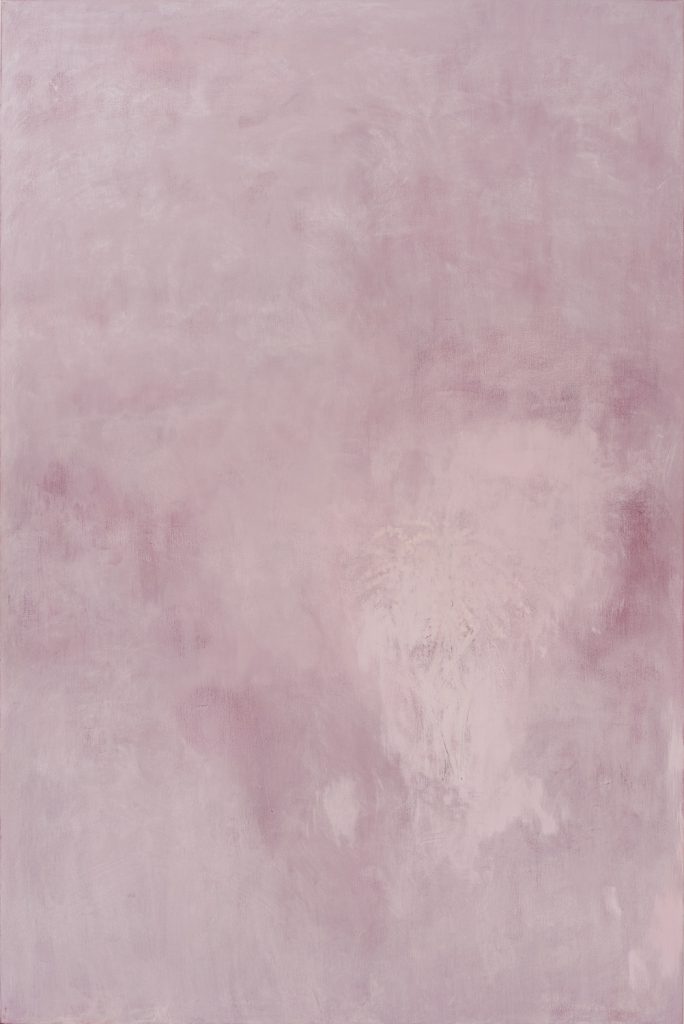 Station VI, 2008-18 Tempera and marble dust on canvas 99 x 66 in. (251.5 x 167.6 cm.)