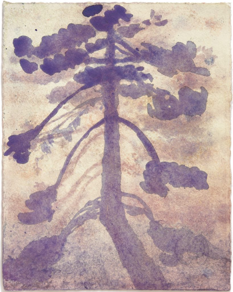 Study for Himmelsleiter #1 (Riva di Corinto), 2015 Watercolor on paper. 10 x 8 in. (25.4 x 20.3 cm.)