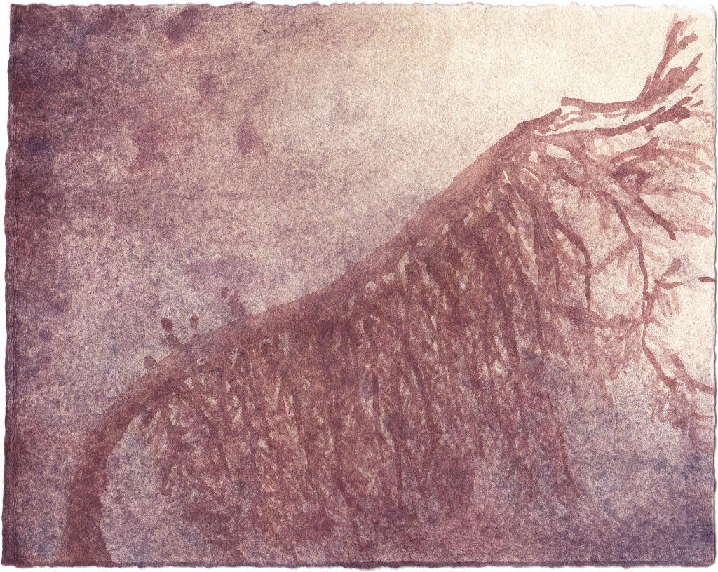 Study for Himmelseleiter #13 (Exposition St.), 2015 Watercolor on paper. 6 3/4 x 8 1/2 in. (17 x 21.5 cm.)