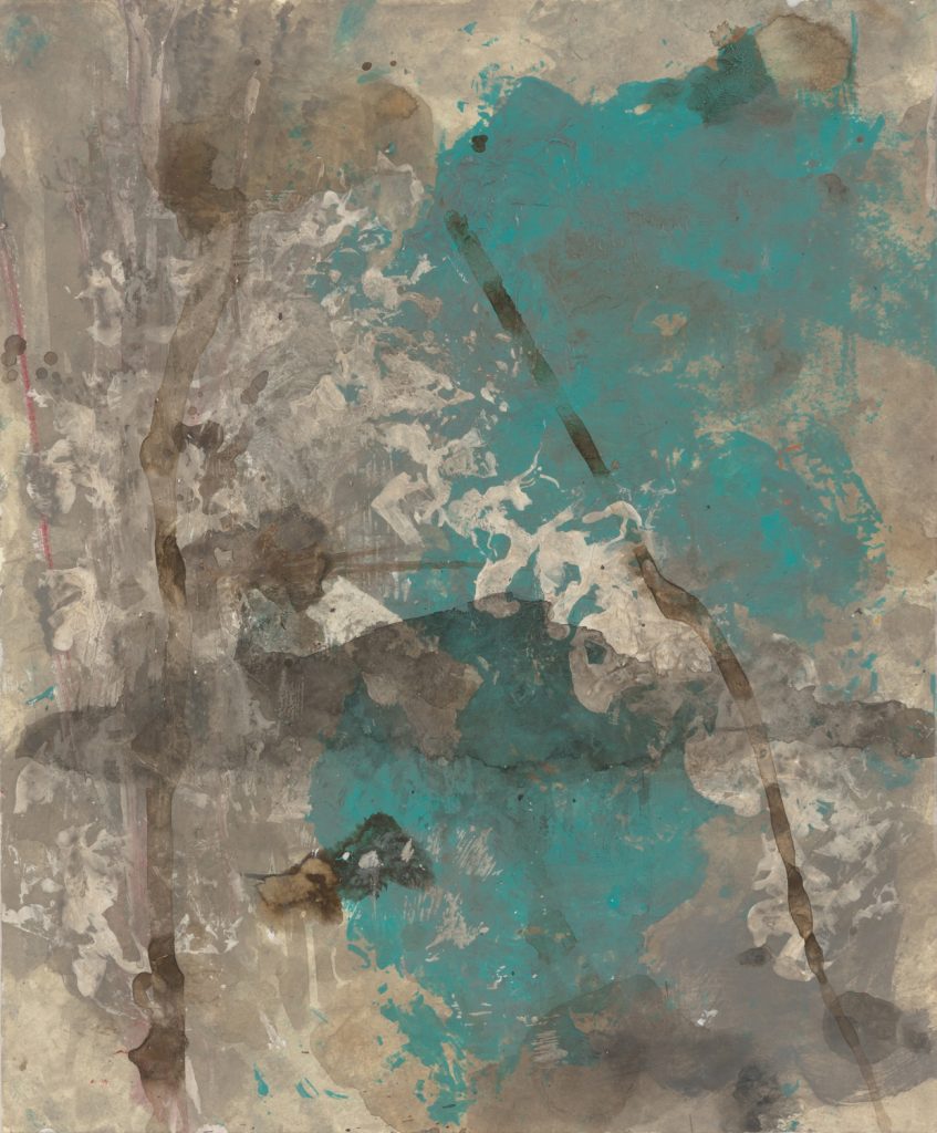 New York Sidewalk Drawing (Green), 1996-97