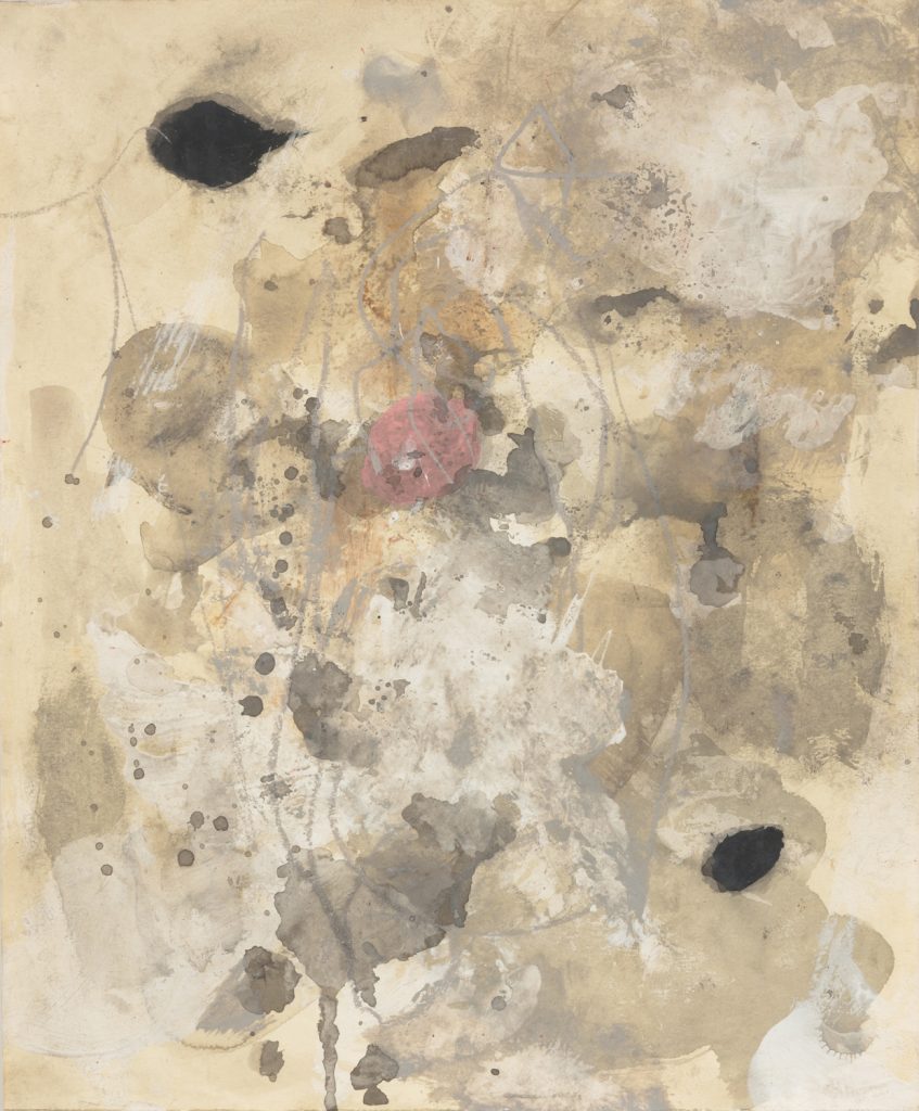 New York Sidewalk Drawing (with Pink and Black), 1996-97